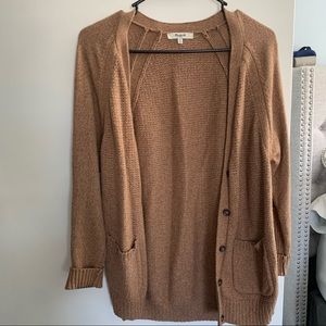 Madewell Camel Knit Cardigan